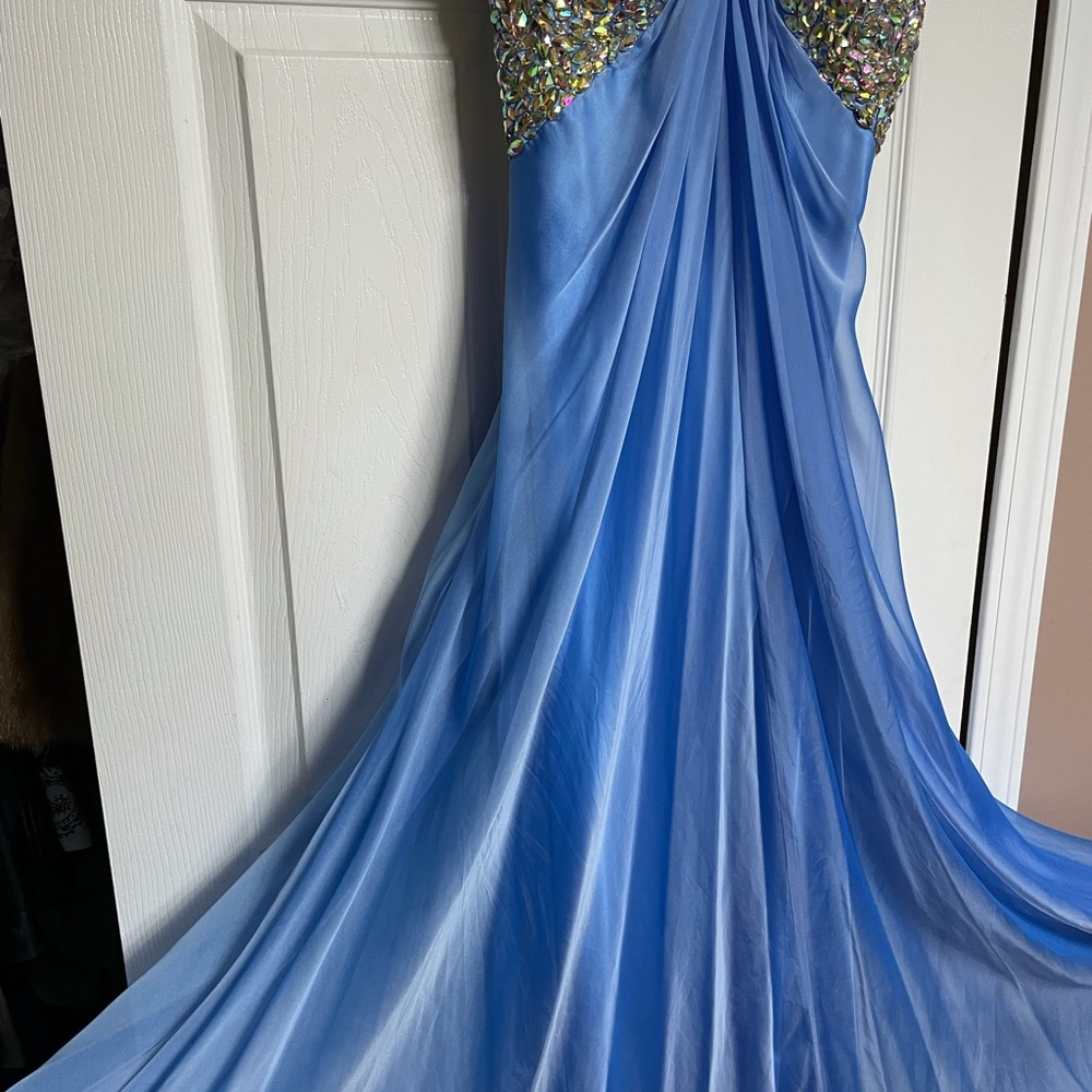 LA FEMME FORMAL FORMAL BLUE DRESS sz 0